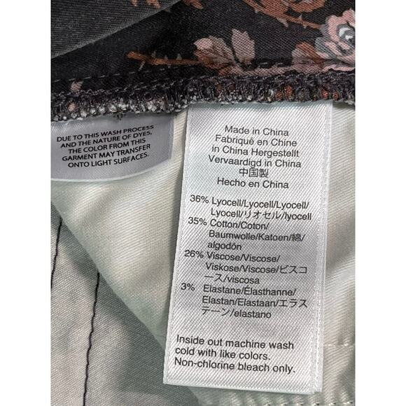 J Crew Point Sur size 27 ditsy floral high rise straight jeans - Picture 11 of 13